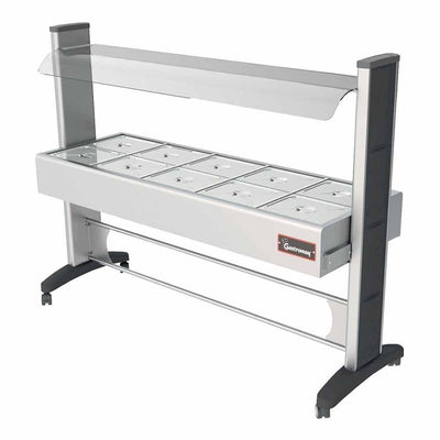 Gastromaq Bte10Sl Baño María 10 Insertos Cubre Estornudos Termostato Acero Inoxidable - Bufeteras - Gastromaq - KitchenMax Store