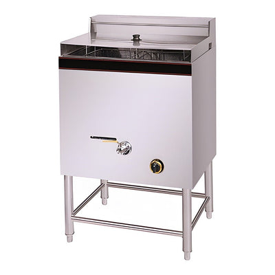 Freidora Migsa HGF-74, freidora 2 canastillas, en acero inoxidable.