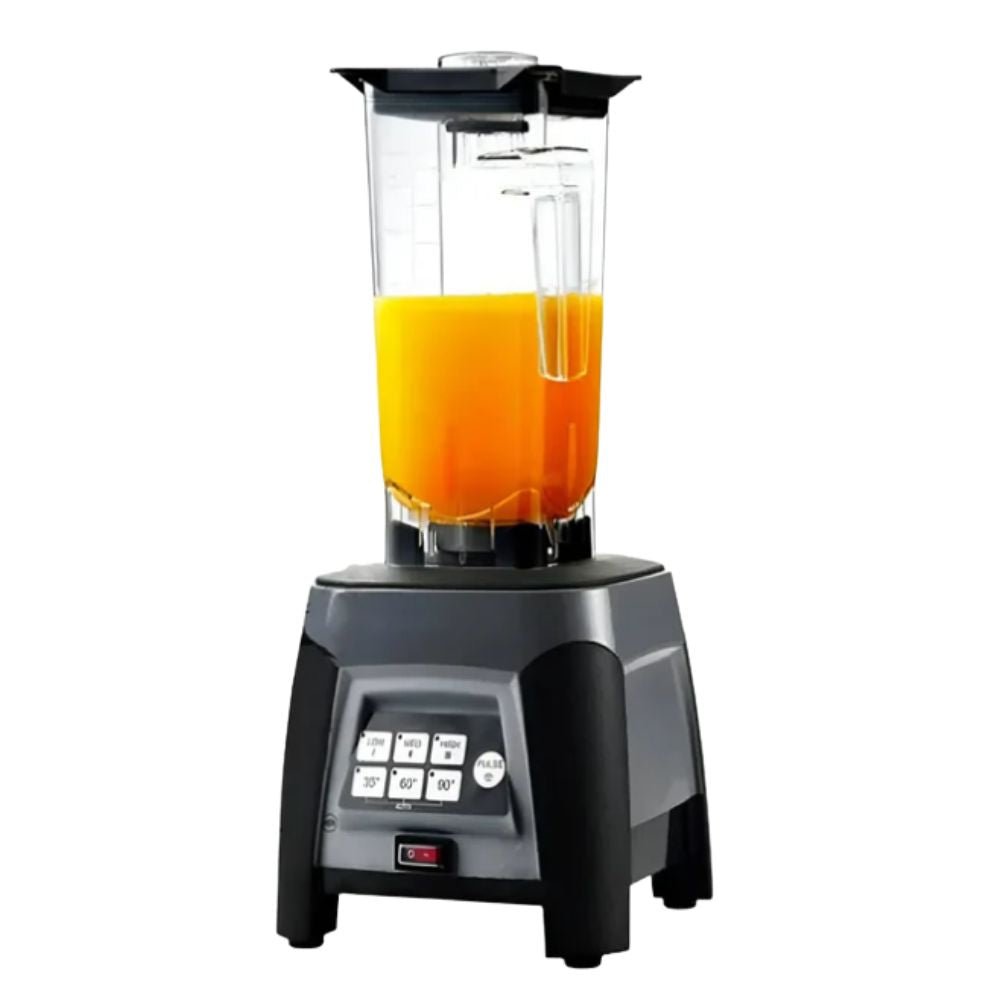 MIGSA BL-X-20 | Licuadora | Salsas Postres Restaurante | Comercial | Tiempos Pre-Programados de 35, 60 y 90 Segundos | 2 Litros | Vaso Copoliester | Bebidas Preparadas Licuar Cocina Smoothies Frappuchinos Tritura Hielo Cafetería Bistró Desayunador Hotel 