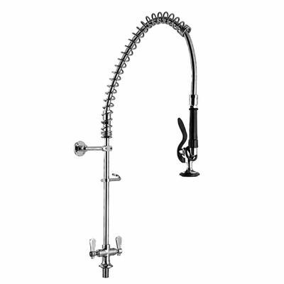 Llave Coriat 43010107, llave de prelavado, en acero inoxidable.