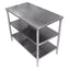 Mesa Kitchenmax Store MLM1768853547, mesa isla, en acero inoxidable.