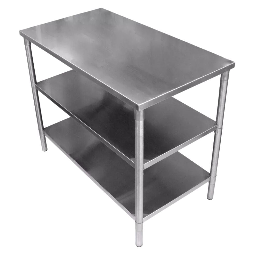 Mesa Kitchenmax Store MLM1768853547, mesa isla, en acero inoxidable.