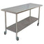 MESA KITCHENMAX STORE MLM2959976970 | Mesa en Isla con Ruedas | Acero Inoxidable | Cocina Industrial Restaurante Bar