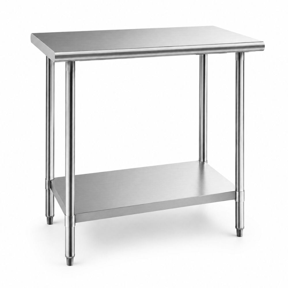 Mesa de Trabajo King MTI-100, mesa de trabajo en isla, en acero inoxidable.