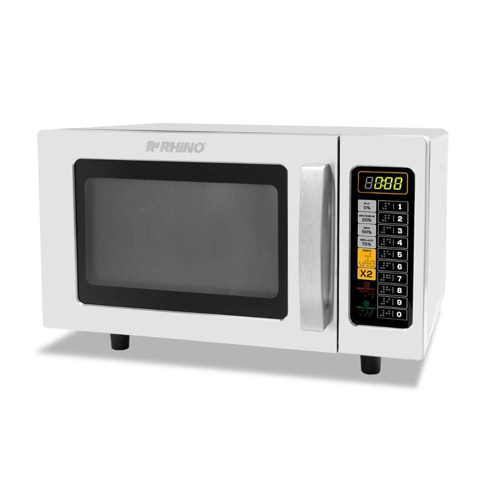 Microondas Rhino HOMIC-09D, horno de microondas digital, en acero inoxidable.