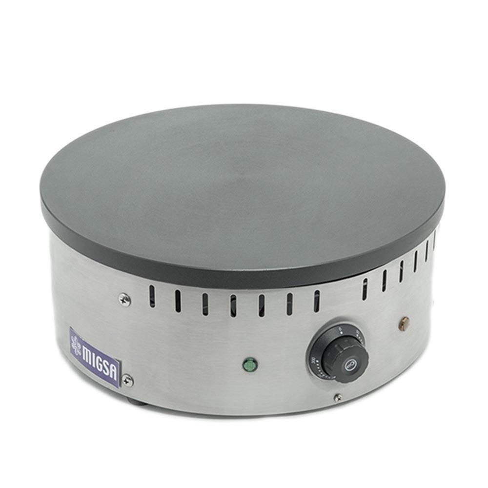Migsa Cm-003 Crepera Circular Electrica Crepería Restaurante Negocio Locales Cocina Crepes Crepas Dulces Salados Vegetarianos Veganos Tortillas Maíz Harina Omelettes Pancake Crepaletera Cafeteria.  KitchenMax.Store. Envíos seguros a todo México. Cotiza hoy mismo.
