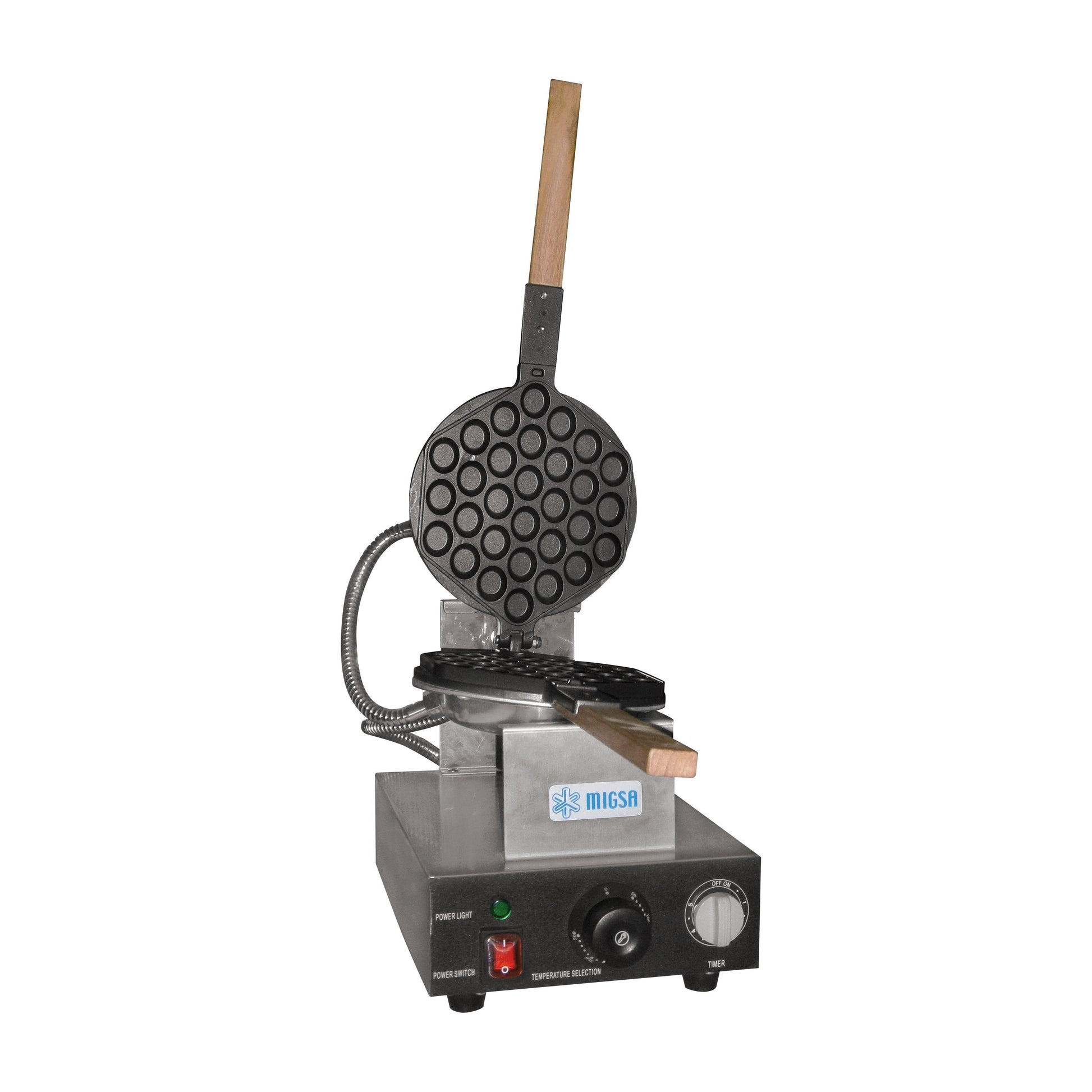 Migsa Hk-Q1 Wafflera De Burbuja Eléctrica Acero Inoxidable Termostato 120 V - Wafleras - Migsa - KitchenMax Store
