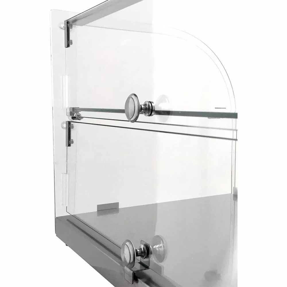 Migsa Rtz-45L Vitrina Exhibidora Neutra Cristal Curvo. 55.4 cm. 45 Lt/1.58 pies - Vitrinas Neutras - Migsa - KitchenMax Store