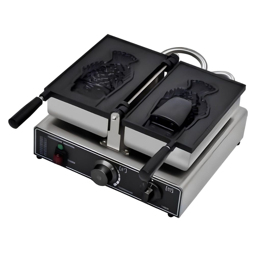 Migsa WTM-1 Wafflera en Forma de Taiyaky Forma Cono para Rellenar 1 Pieza Cafeterias Heladerias Paleterias Neverias Pastelerias Reposteria KitchenMax.Store