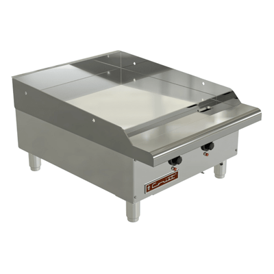 Plancha Coriat CV-2-E Master Premium, plancha frente 59 cm, en acero inoxidable.
