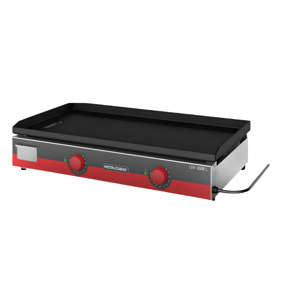 Plancha Metalcubas CBE1000L, plancha eléctrica, en acero inoxidable.