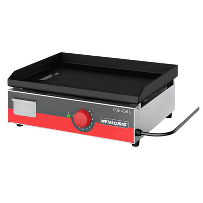 Plancha Metalcubas CBE450L, plancha eléctrica, en acero inoxidable.