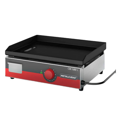 Plancha Metalcubas CBE600L, plancha eléctrica, en acero inoxidable.