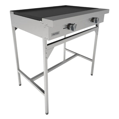 PLANCHA PROTEK 1029182 PLP-900GS | Plancha a Gas | 2 Quemadores | Acero Inoxidable | Restaurante Cocina Industrial Bistró Cafetería Hospital Local Plaza comercial Dark Kitchen Parrilla Hospital Hotel Cafetería Puesto Bar Panadería Chocolatería