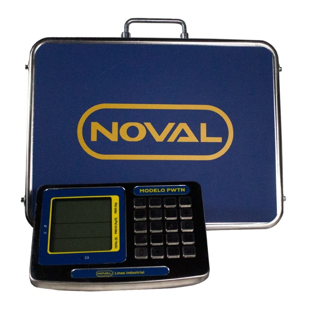 PLATAFORMA NOVAL PW-300 | Plataforma Inalámbrica | Plato en Acero | 300 Kg | Fabrica Verdulería Basculas Mostrador Restaurantes Pesar Tianguis Restaurante Verduras Carnes Colgantes Plataforma Carniceria Cremeria Contadora Cargar Colgante 