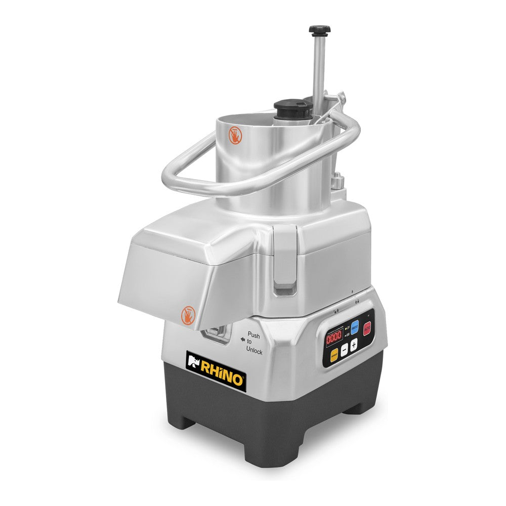 PROCESADOR RHINO PROCO-1500 | Procesador de Alimentos Combinado | 1,500 W | Velocidad 300 a 3,500 RPM | Incluye 5 Discos | Restaurante Cocina Industrial