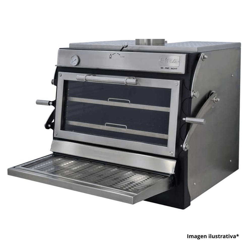 Pira 90 LUX ED 500.104 Horno para Carbon y Leña Cocina Restaurante Gourmet Chef Profesional Buffet Hotel Banquetes Carnes
