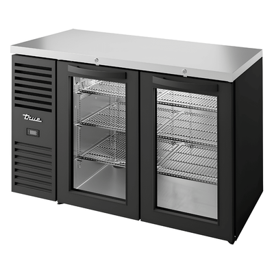 Refrigerador Bajo Barra True TBR52-RISZ1-L-B-GG-1, en acero inoxidable.