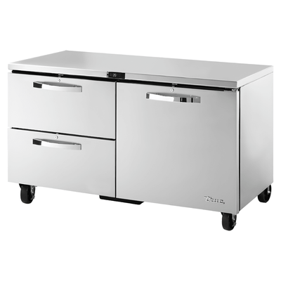 Refrigerador Bajo Mostrador True TUC-60D-2-HC~SPEC3, refrigerador con cajones, en acero inoxidable.