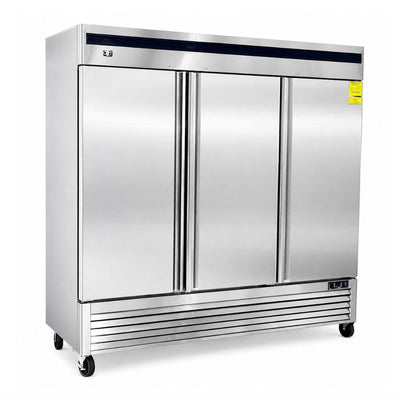 Refrigerador Crt 200-001-023 RVC713P, refrigerador conservador vertical, en acero inoxidable.