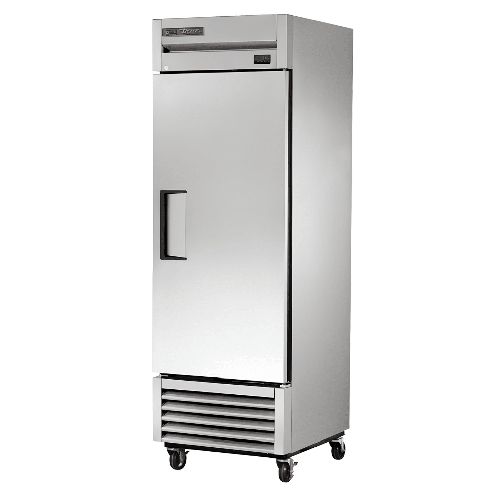 Refrigerador True TS-23-HC, refrigerador vertical, en acero inoxidable.