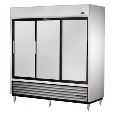 Refrigerador True TSD-69-HC, refrigerador vertical, en acero inoxidable.