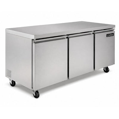Refrigerador Bajo Barra Icehaus RBB-3P-SS-01, en acero inoxidable.