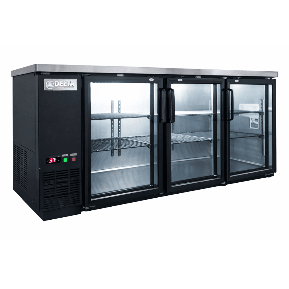 REFRIGERADOR DELTA D-BBC-3PV  | Refrigerador CONTRA BARRA | 19 Pies Cúbicos | 3 Puertas | Hotel Carnicería Abarrotes