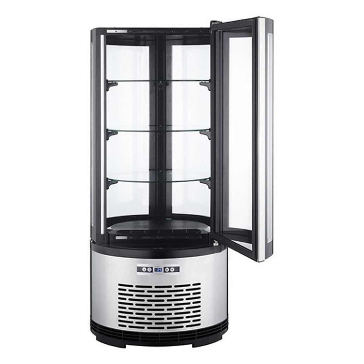REFRIGERADOR MIGSA ARC-100R | Refrigerador Exhibidor Vertical 1 Puerta Cristal | 3.5 Pies Cúbicos | Acero Inoxidable | Cremería Comercios Carnicería Abarrotes | Industrial Abarrotes Cocina Cremería Comercios Insumos Hotel Panadería Carnicería Refresquero Latas Bar Tiendas Bistro Restaurante Lácteos