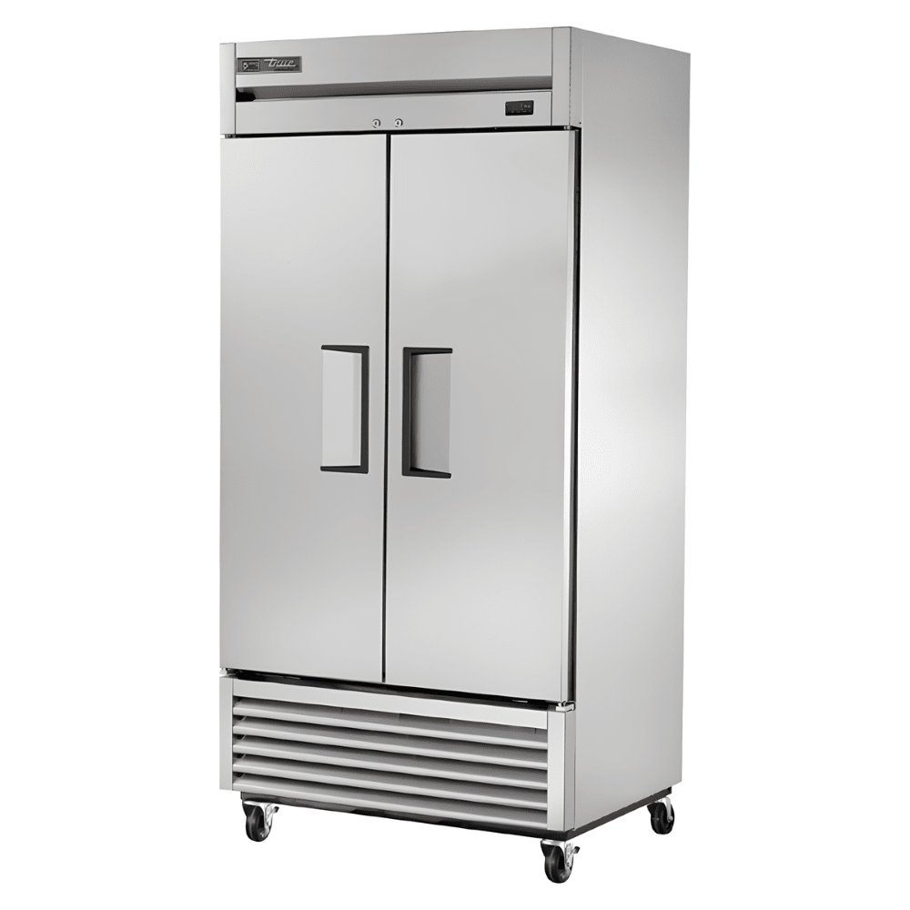 Refrigerador True TS-35-HC, refrigerador vertical, en acero inoxidable.
