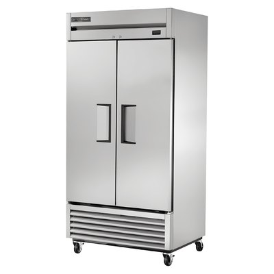 Refrigerador True TS-35-HC, refrigerador vertical, en acero inoxidable.