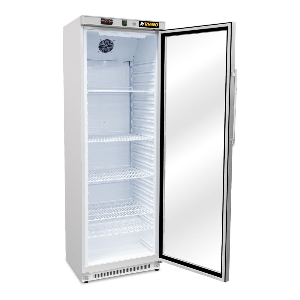 REFRIGERADOR RHINO REVEAB-13C | Refrigerador Vertical | 1 Puerta Cristal | Capacidad 13 Pies Cúbicos | Tienda Cafetería Restaurante