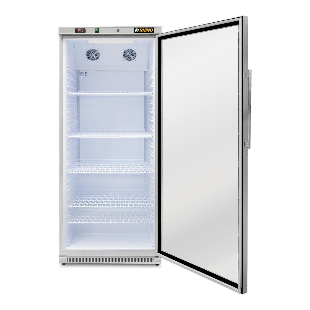 REFRIGERADOR RHINO REVEAB-19C | Refrigerador Vertical | 1 Puerta Cristal | Capacidad 20 Pies Cúbicos | Tienda Cafetería Restaurante