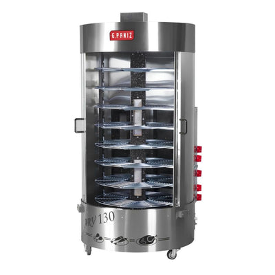 Rosticero G.paniz ARV130CQC, rosticero asador rotativo, en acero inoxidable.