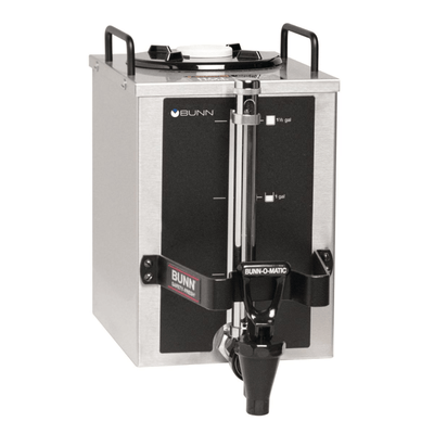 SERVIDOR DE CAFÉ BUNN 1.5GPR-FF, TOP HNDL 20950.0004 | Contenedor Servidor de Café Percoladora 1.5 Galones / 5.7 Litros | Manijas Superiores |  Acero Inoxidable | Tienda  Conveniencia Oficina Industrial | Manijas Superiores para Fácil Colocación en Estaciones Cálidas | Acero Inoxidable | Oficina Cafetería Hotel Desayunador Tienda Conveniencia Eventos