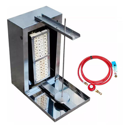 TROMPO PASTORERO KITCHENMAX STORE MLM2289345448 | Trompo Pastorero Tipo Doneraky | 6 Piedras | Acero Inoxidable | Taquería Restaurante