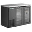 REFRIGERADOR CONTRA BARRA TRUE TBB24-48-2G-Z1-SFT-B-1 | Refrigerador Contra-Barra | 2 Puertas Cristal | Exterior Negro | Restaurante Bar Cafetería