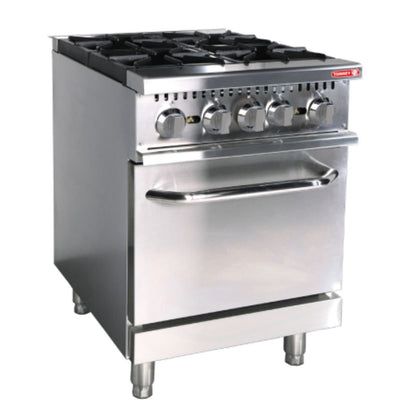 Torrey EST-4QHG CQEST4QH024 Estufa Maestra 4 Quemadores 1 Horno Acero Inoxidable -  - Torrey - KitchenMax Store