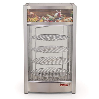 Torrey Vcg-46/97 Cvvcm046001 Vitrina Caliente Pizza Multinivel Giratoria 360 46 cm - Vitrinas Calientes - Torrey - KitchenMax Store