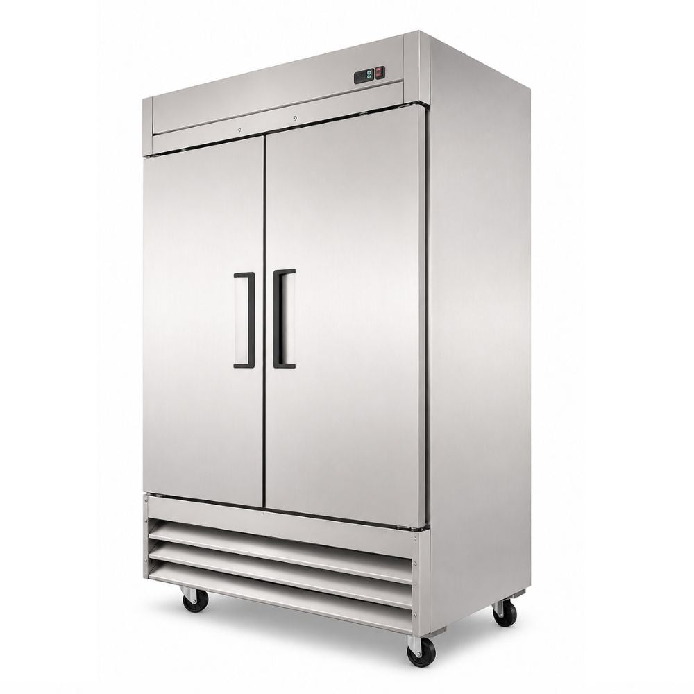 Torrey CVSA-47UI CSCVSA47002 Congelador Reach-In Vertical 2 Puertas Solidas 6 Parrillas, en acero inoxidable.