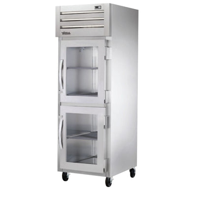 True STA1H-2HG Gabinete Calentador Vertical 2 Medias Puertas Cristal 3 Parrillas -  - True - KitchenMax Store