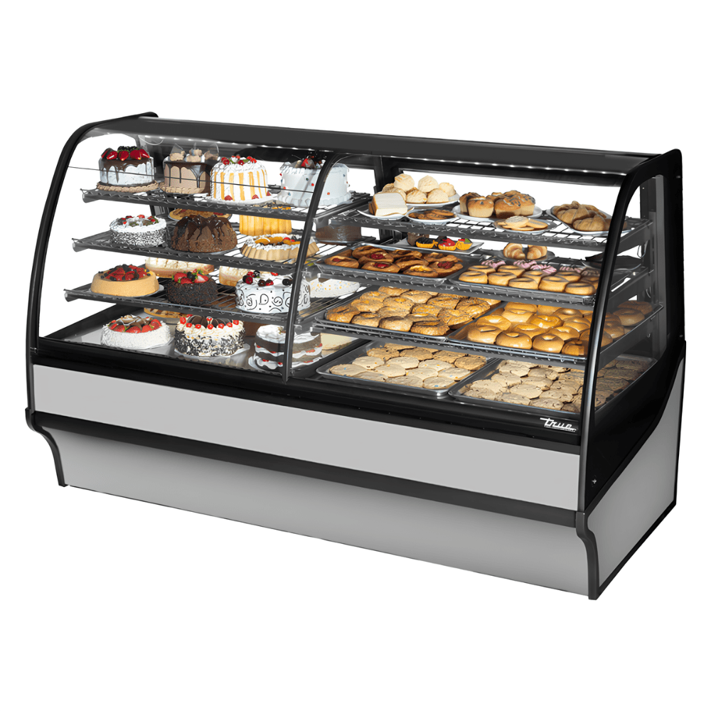 Vitrina Exhibidora True TDM-DZ-77-GE/GE-S-S, vitrina exhibidora refrigerada, en acero inoxidable.