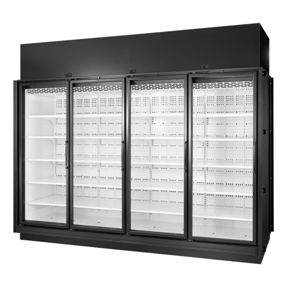 Vitrina True TRM4L-NY-BLK-WHT-1BLKLLLL-4, 4 puertas.