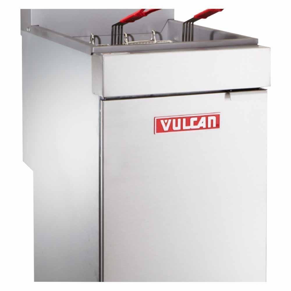 Freidora Vulcan LG300, en acero inoxidable.