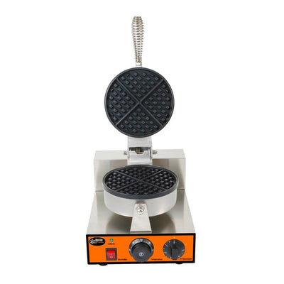 Wafflera Migsa Essential WAME-1, wafflera americana sencilla, en acero inoxidable.