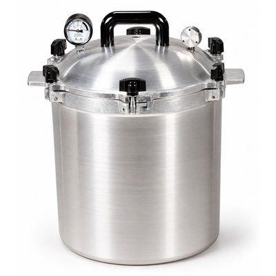 OLLA ALL AMERICAN 925 | Olla Presión | Esterilizador 25 Qt | Aluminio | Manómetro | Gris | Hotel Restaurante Buffet | Frascos Comida Alimentos Buffet Comedor Cocina Industrial Hospitales Restorán Fonda