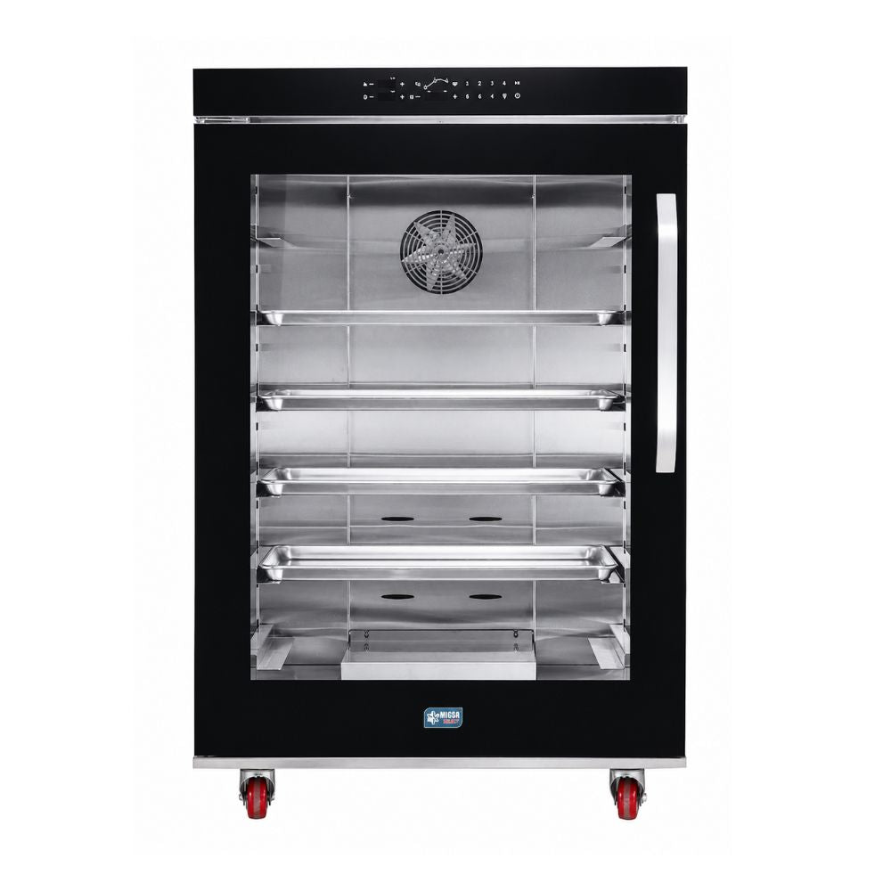 Cámara de Fermentación Digital MIGSA SELECT FDM-600, rack para 12 charolas de 43.5 x 32.5 cm, acero inoxidable, 120V / 60Hz, para panadería y pastelería profesional
