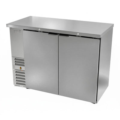 Refrigerador Contra Barra Asber ABBC-24 48 S Hc, en acero inoxidable.
