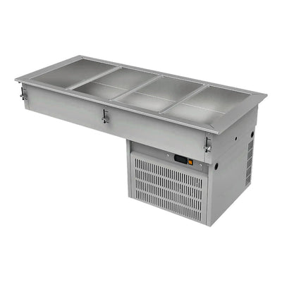 Mesa Fría Asber DRFB-411 Hc, en acero inoxidable.